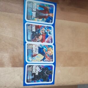 Marvel Superhero Trading Cards - Blue and Red